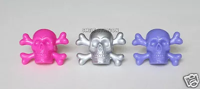 12 Skull & Cross Bone Cupcake Rings Monster High Pirate Kid Bday Party Bag Favor • $3.25