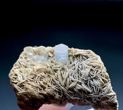 183 Carat Natural Aquamarine Crystal With Mica Specimen From Skardu Pakistan • $40
