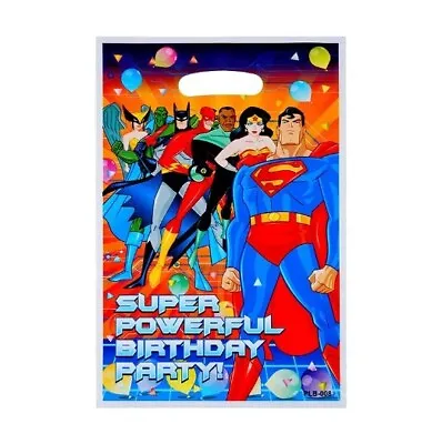 10 Justice League Superman Party Gift Bags Candy Favor Bag Loot Bag For Birthday • $5.50