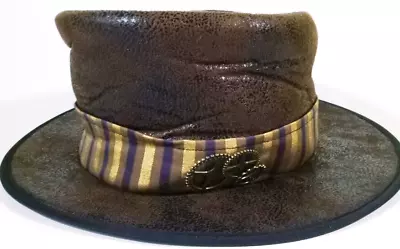 Steampunk-Mens Adult Costume Top Hat Brown Foam/Gears • $19.79