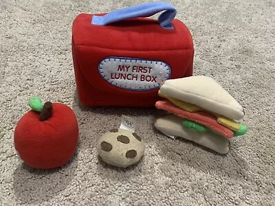 Baby GUND My First Lunch Box Baby Kids Plush Play Set Sensory Toys Rattle • $8.99