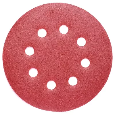 50PCS 220 Grit 5 Inch Sanding Discs Hook Loop 8-Hole Orbital Sander Paper Pad • $18.29