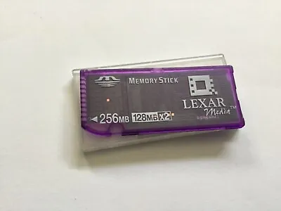 1pcs 128mbx2  Lexar Full Size SONY Non PRO Memory Stick Sony Cybershot Cameras • $23.99