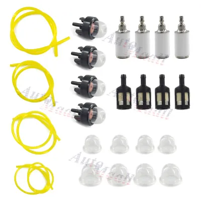 4 Sizes Tygon Fuel Filter Line Primer Bulb Kit Set For Poulan Weedeater Chainsaw • $9.47