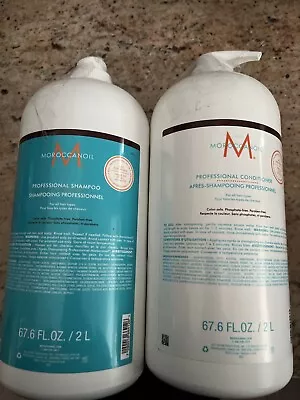 Moroccanoil Professional Shampoo & Conditioner Duo 67.6 Oz Ea. With Pumps • $132.95