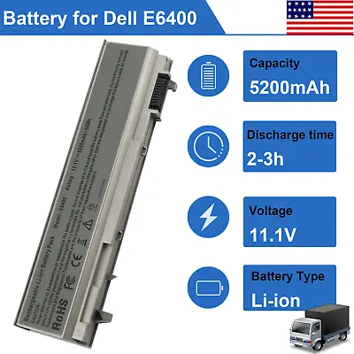 NEW Battery E6400 For Dell Latitude E6410 E6500 E6510 312-0917 451-10583 GU715 • $15.99