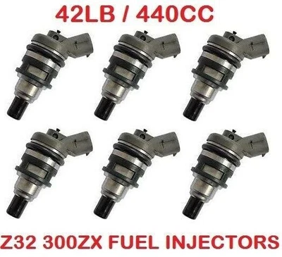 $281.84 • Buy 6 X Genuine 440cc Fuel Injectors For NISSAN / NISMO Z32 300ZX 89 ~ 94 VG30