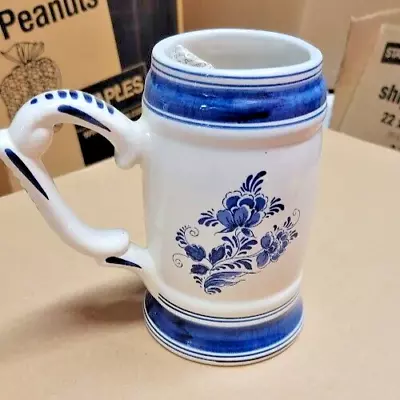 Vintage Dutch Delft Ceramic HeineKen Tankard Stein Germany 1963 • $63.75