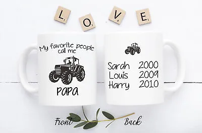 Personalized Gifts For Men Papa Gift From Grandkids Custom Coffee Mug Grandpa • $26.99