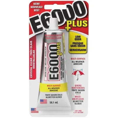 Eclectic Products Inc. E6000 Plus Multi-Purpose Clear Glue Waterproof 56.1ml  • £15.32