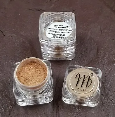 Micabella Shimmer Powder. Set Of Three Colors. Bronze Mocha Glacier • $18.10