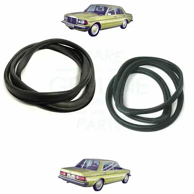 Mercedes W123 1976-1985 Front + Rear Windscreen Glass Moulding Rubber Seals • $134.27