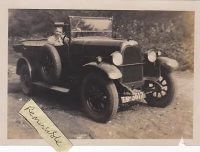 Old Photo Man Vintage Car Registration Vehicle Social History Pr 608 • $2.10