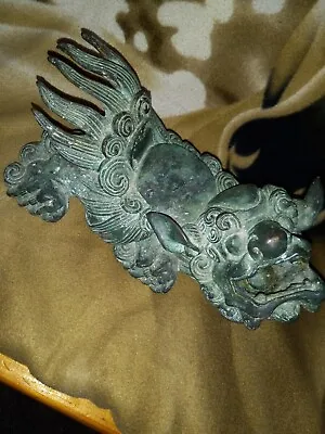 Vintage Chinese Foo Dogs Bronze Sculpture China Statues Fine Antique • $150