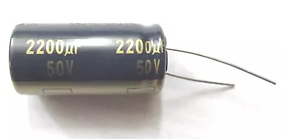 2200uf 50v 105c LOW ESR Size 18mmx 35.5mm  Panasonic EEUFC1H222  • £3.20