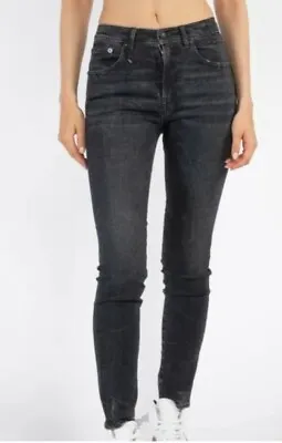 R13 High-Rise Skinny Jeans Size 27 In Black Marble • $75
