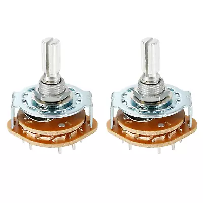 Band Channel Rotary Switch 4P3T 4 Pole 3 Position 1 Deck [For Radio TV Indust • $13.26