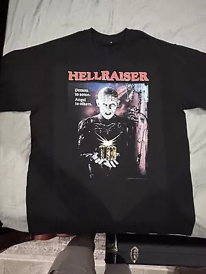 Vintage 90s Hellraiser Movie Promo T Shirt XL Clive Barker Horror Halloween • $130