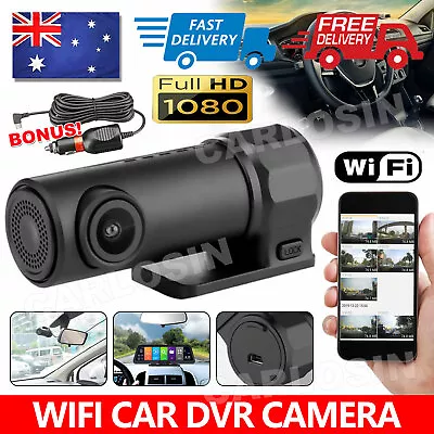 $34.95 • Buy 1080P WiFi Car DVR 170° FHD Lens Dash Cam Video Recorder Camera Cam APP NEW