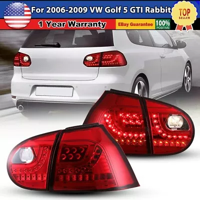 LED Tail Lights For 2006 2007 2008 2009 Volkswagen VW GTI Rabbit Golf MK5 Pair • $180.99