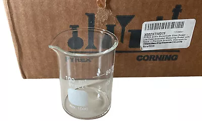 12 NEW PYREX CORNING Glass 100mL Graduated Low Form Griffin Beaker 1000-100 B • $55