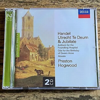 Handel Utrecht Te Deum & Jubilate Preston Hogwood [2 X CD] • £12