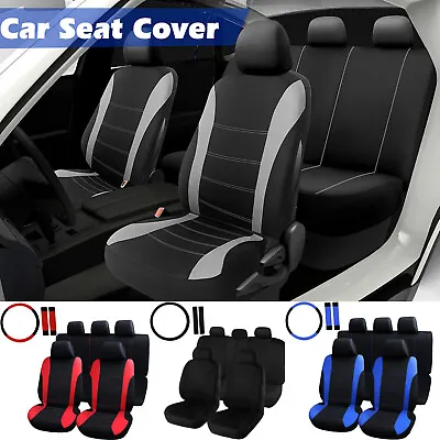 For Chevrolet Full Set Car Seat Cover Protector Cloth Front Rear Cushion 11PCS • $23.92