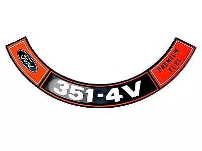 Mustang Air Cleaner Decal 351 4V Premium Fuel 1970 - 1971 - Osborn Reproductions • $10.15