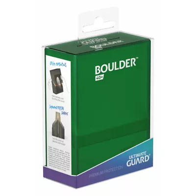 Ultimate Guard Boulder 40+ Deck Case GREEN Emerald Holds Double Sleeved Cards • $9.99