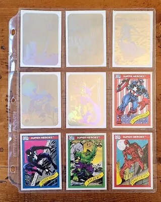 1990 Marvel Universe Series 1 Trading Cards Complete #1-162 W/ Holograms Impel  • $120