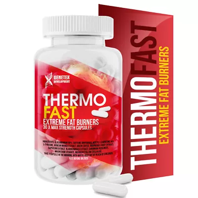 THERMO T5 Fat Burner Capsules Strongest Diet Detox Weight Loss Slimming Tablets • £9.99