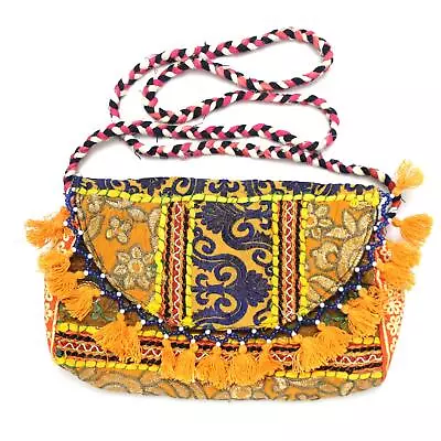 Vintage Tribal Banjara  Handmade Ethnic Women Fashionable Hobo Clutch Bag Am • $17.99