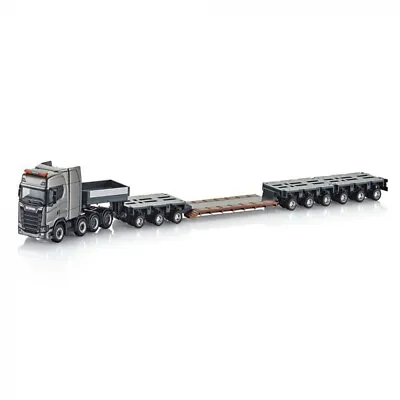 SCANIA S730 V8 8x4 CS20HD HEAVY DUTY GOLDHOFER TRAILER 1:87 HERPA (DEALER MODEL) • $248.96