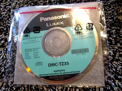 Panasonic Lumix DMC-TZ35 Operating Instructions CD -Rom • £5.99