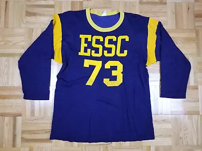 Vintage 60' Essc Football Durene Rayon Jersey Sz Xlarge • $75