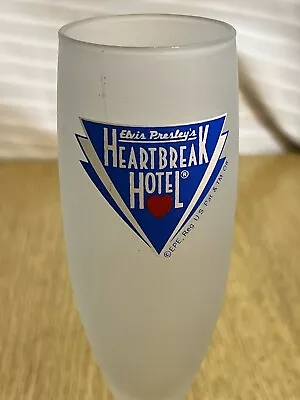 “Elvis Presley’s Heartbreak Hotel” Frosted Fluted 6oz Wine Glass • $19.95