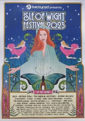 £10.99 • Buy Isle Of Wight Festival 2023 A3 Poster Niall Horan Sugababes Echo & The Bunnymen