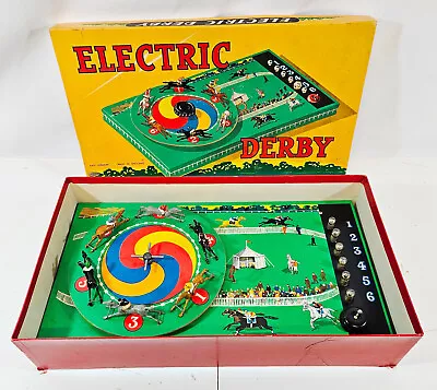 Vintage Electric Derby Horse Racing Game Kay London Collectable Boxed RARE • £55