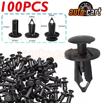 $5.97 • Buy 100pc Fender Clip Body Rivet ATV Parts For Polaris 7661855 Sportsman Rangers RZR