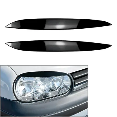 Car Headlight Eyebrow Eyelid Cover Trim FOR VW Golf MK4 1997-2005 • $16.66