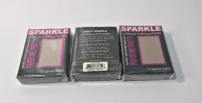 Lot Of 3 Mary Kate And Ashley Paper Me Pretty Makeup Blush Sheets GOLD SPARKLE • $6.99