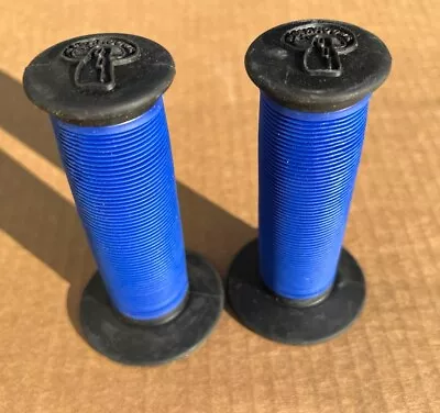 ODI MUSHROOM II BMX GRIPS BLUE & BLACK Oakley F1 B1 • $50