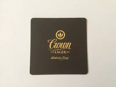 Collectable Beer Coaster - Crown Lager - Established 1919 - Australia's Finest • $3.50