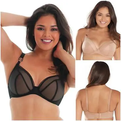 Curvy Kate Lifestyle Plunge Bra CK5711 Underwired Lingerie Womens Sheer Bras • £25.90