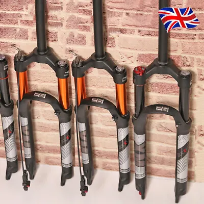 Air/Coil Suspension Fork 26/27.5/29  Disc Brake 120/100mm Travel MTB/Road Bike • £87.99