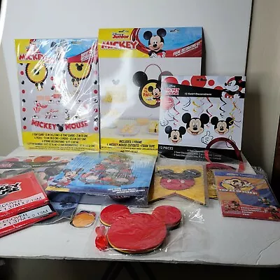 Mickey Mouse Party Pack Treat Stand Decorating Kits Center Pieces TableCover Etc • $79