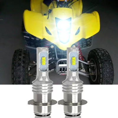 For Suzuki LTZ 400 Z400 QUADSPORT 2003–08 LED HeadLight Bulbs Pair White H6M • $10.99