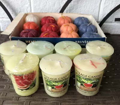 Lot Of 19 Vintage Votive Candles Mixed Scented Village Candle & Candle-Lite USA • $15