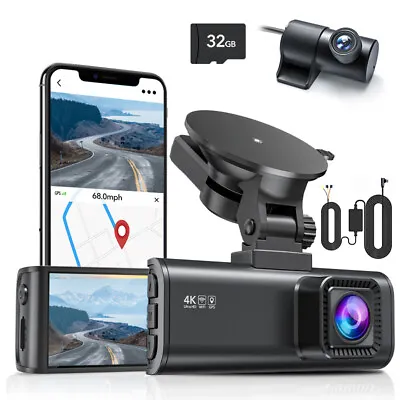 $239 • Buy REDTIGER F7NP 4K Dash Camera Front And Rear Dash Cam WiFi Free Hardwire Kit+SD