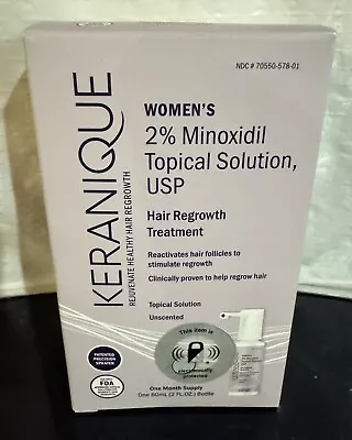 Keranique Women's Hair Regrowth Treatment 2% Minoxidil Topical 2 Fl Oz Exp 9/24 • $18.90